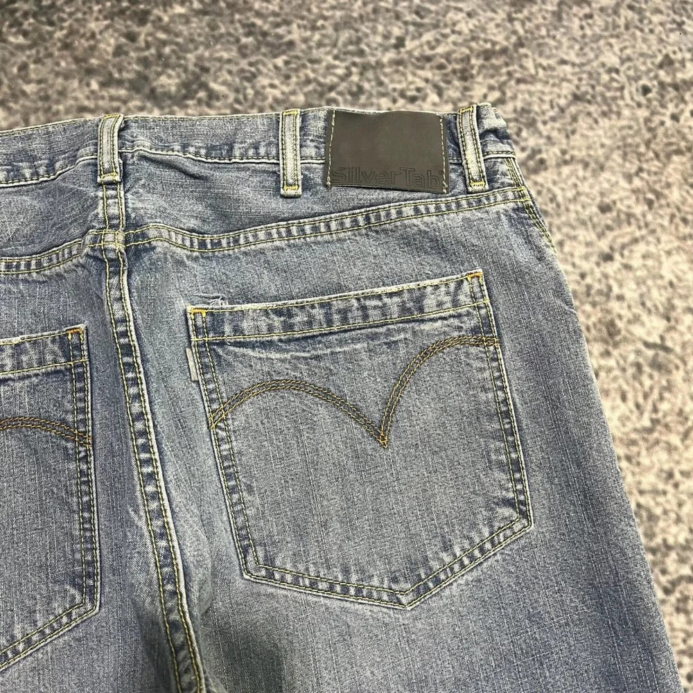 Vintage Y2K Levi's Silvertab‎ Jeans Baggy Mens 38x32 Blue Wide Leg Skater